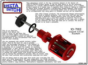 A General Description - 1 of a 10-782-KR Level Switch, a versatile and reliable device that can detect liquid level changes. 